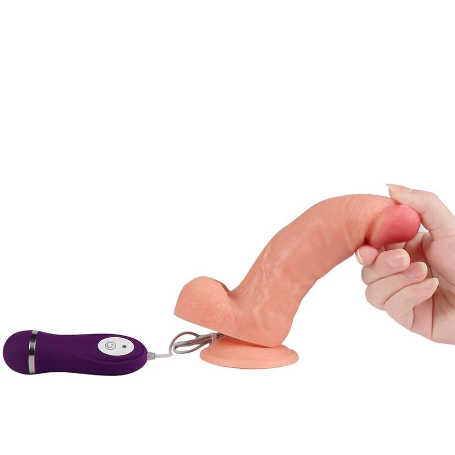 DRAGÃO DE FERRO DILDO VIBRADOR COM CONTROLO REMOTO 17,5 CM - Sex Shop Sexy
