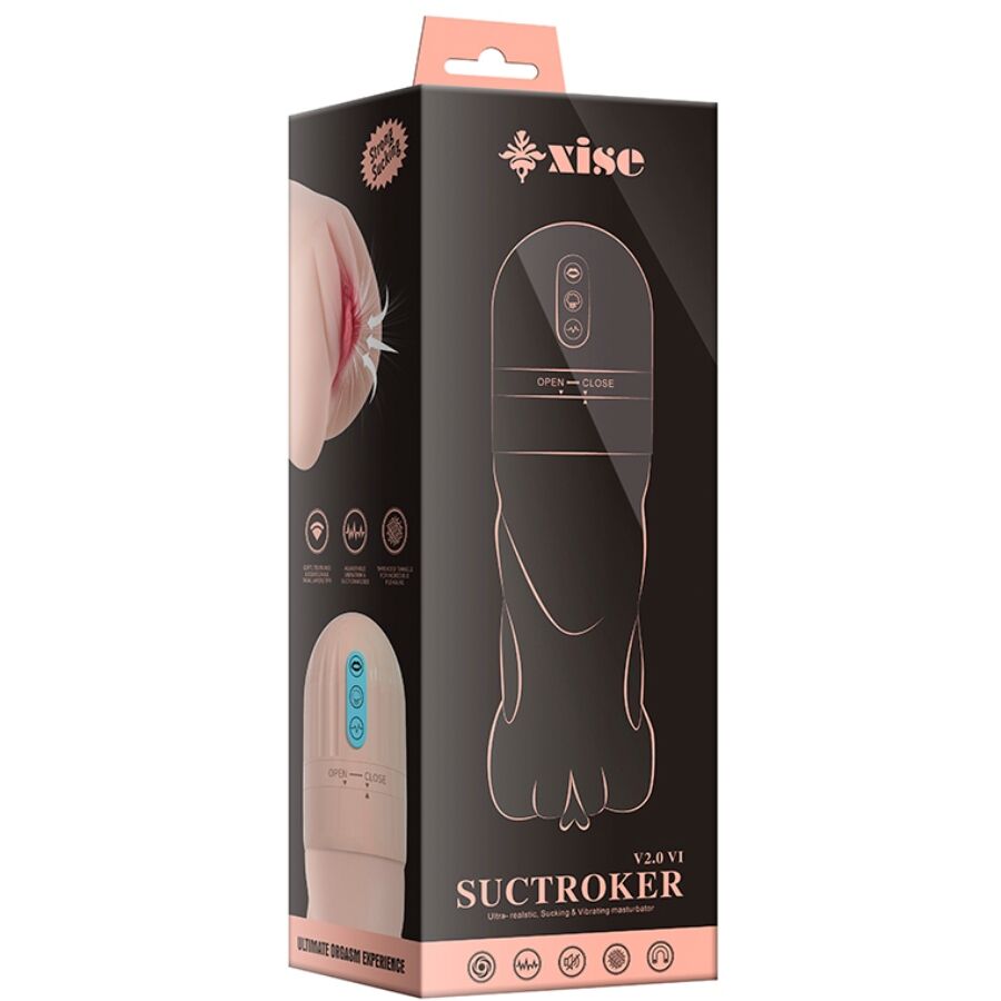 XISE - SUCTROKER V2.0 VI MASTURBADOR VAGINA COM VIBRAÇÃO