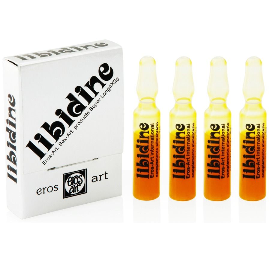 EROS-ART - LIBIDINE AFRODISÍACO NATURAL 4 AMPOLAS - Sex Shop Sexy