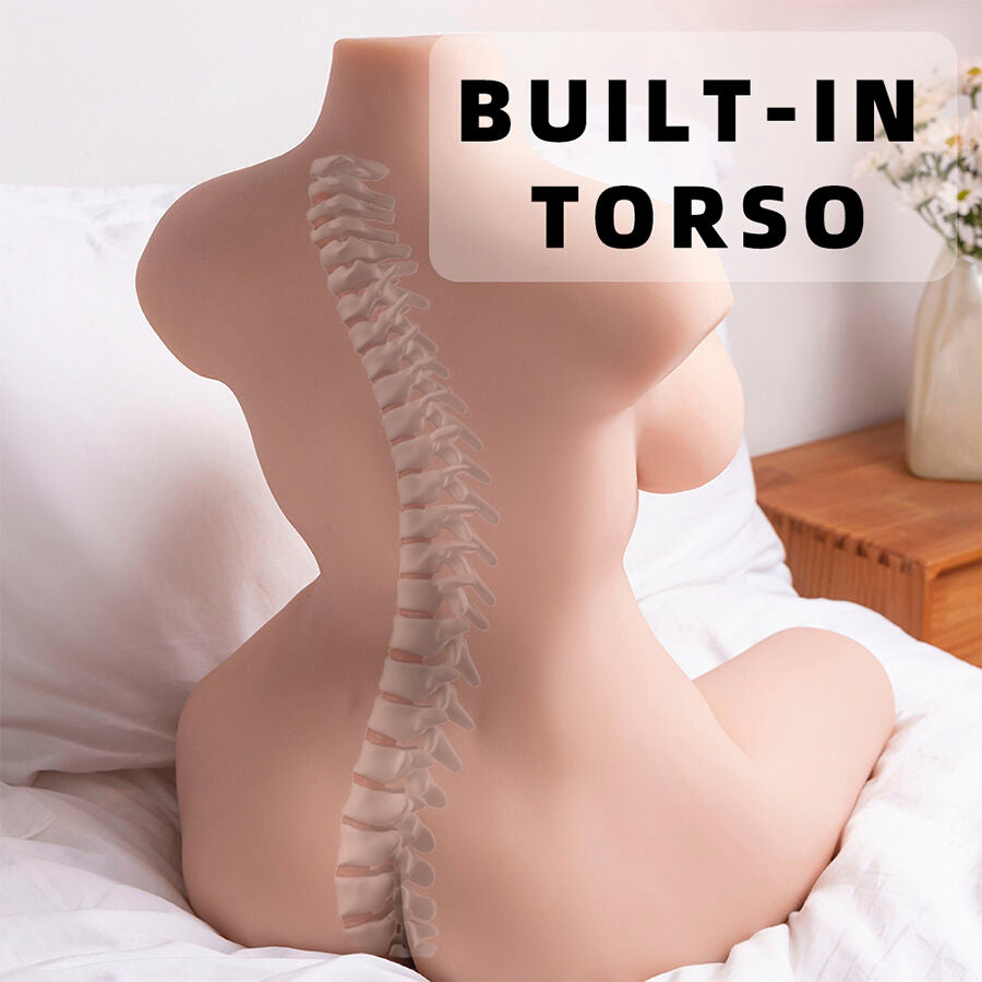 XISE - TORSO REALISTA FEMININO LIMPO COM IMPULSO DE 71 CM