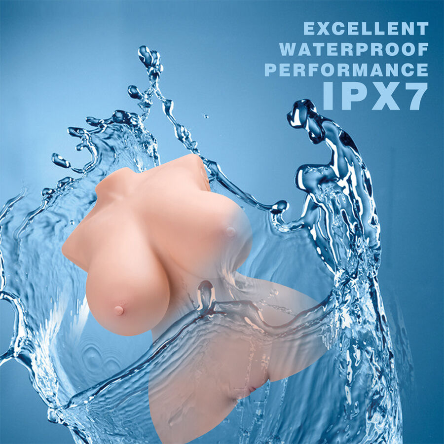 XISE - TORSO REALISTA DE IMPULSO PEQUENO COM VIBRAÇÃO FEMININA 40 CM