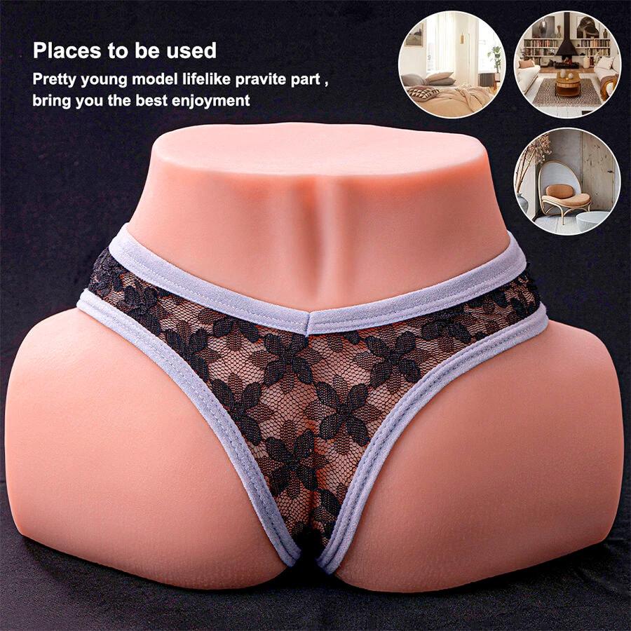 TRACY MASTURBADOR VIBRATÓRIO REALÍSTICO VAGINA E ÂNUS MULTIPOSIÇÃO COM VIBRAÇÃO - Sex Shop Sexy