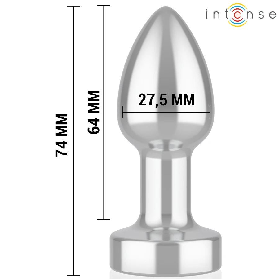 PLUG ANAL 10 VIBRAÇÕES EM METAL COM CONTROLE REMOTO - Sex Shop Sexy