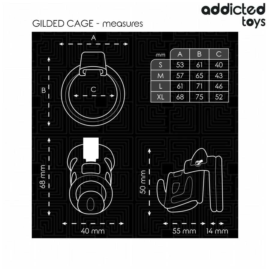 GILDEN CAGE JAULA PARA O PÊNIS EM SILICONE 8,5 CM - Sex Shop Sexy