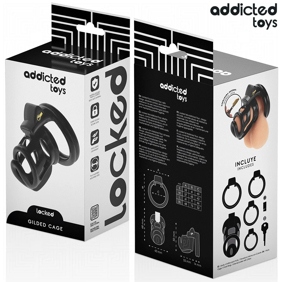 GILDEN CAGE JAULA PARA O PÊNIS EM SILICONE 8,5 CM - Sex Shop Sexy