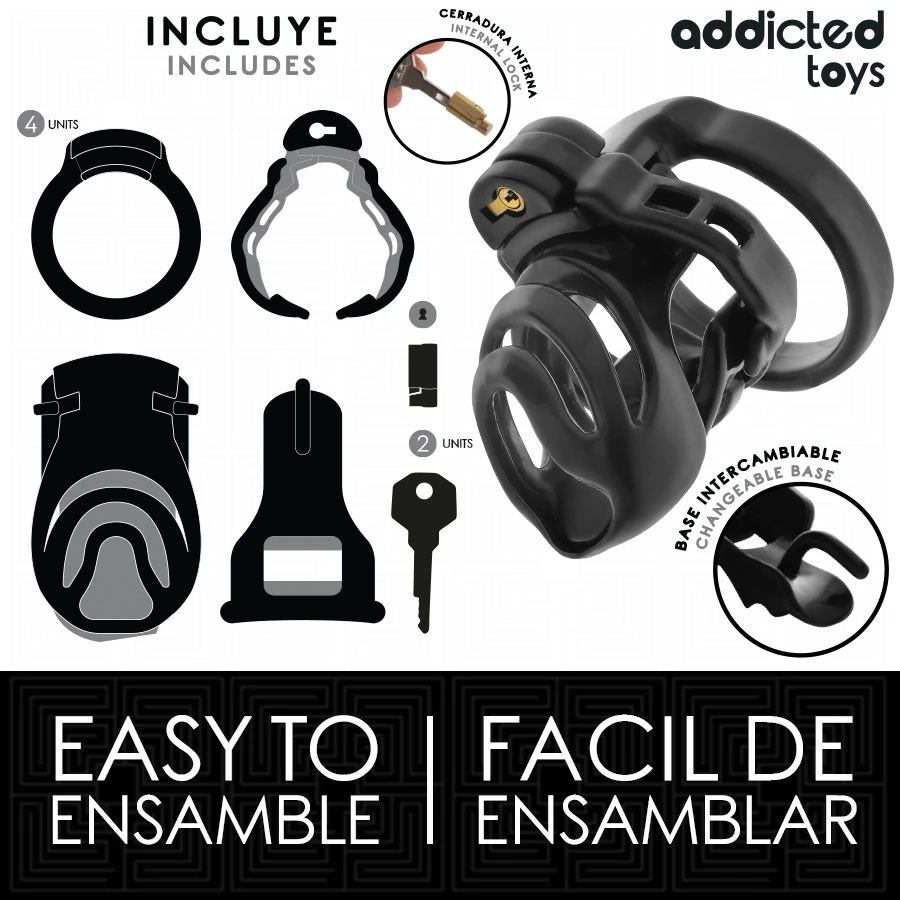 ETERNAL LOCK GAIOLA PARA PÊNIS 9 CM - Sex Shop Sexy