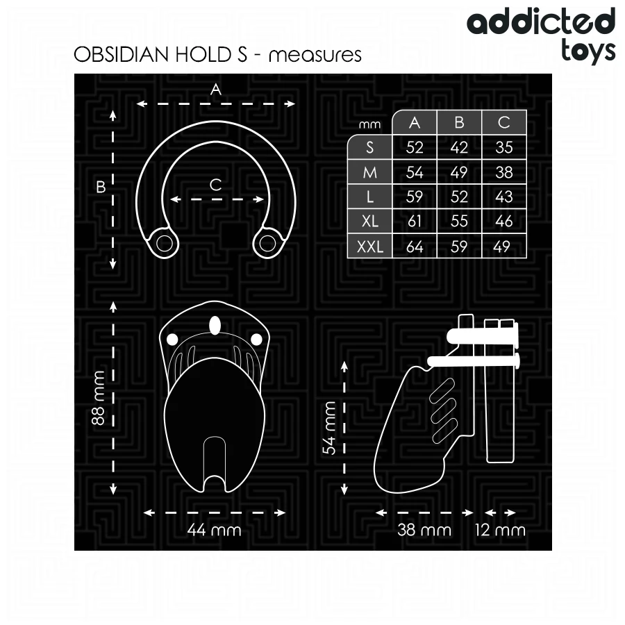 OBSIDIAN HOLD GAIOLA PARA PÊNIS - Sex Shop Sexy