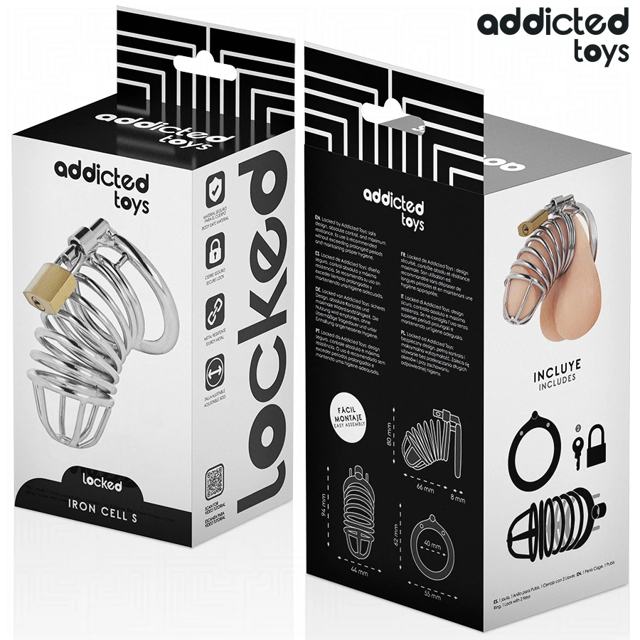 GAIOLA DE FERRO PARA PÊNIS DE METAL 4 CM - Sex Shop Sexy