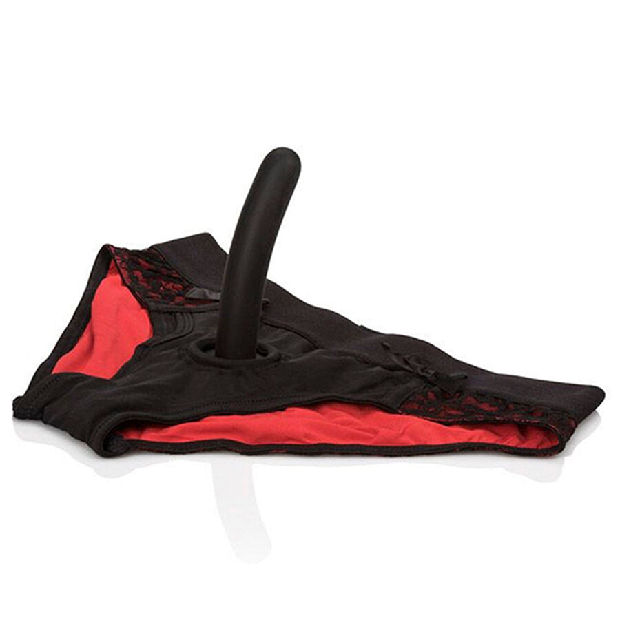 CALEXOTICS - SCANDAL CONJUNTO DE CALCINHA VERMELHA COM CONSOLO TAMANHO P/M