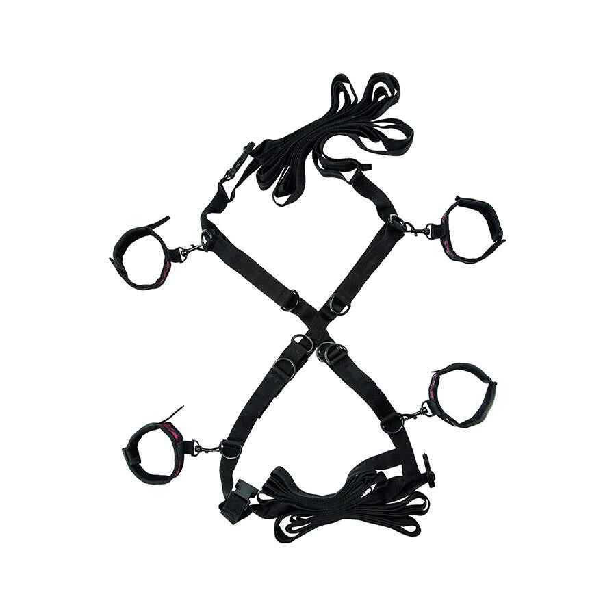 CALEXOTICS - SCANDAL CONJUNTO DE BRAÇADEIRAS DE CAMA CRUZADA