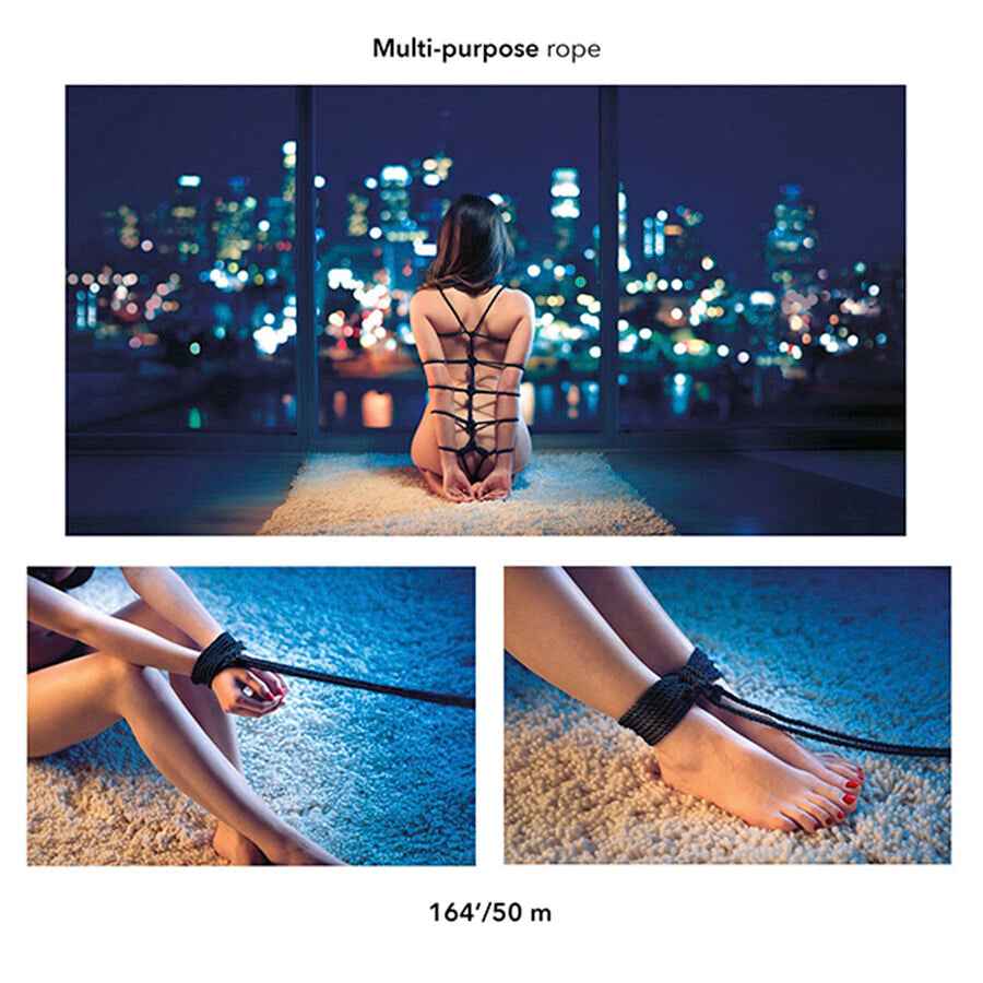 CALEXOTICS - SCANDAL CORDA BDSM PRETA 50 M