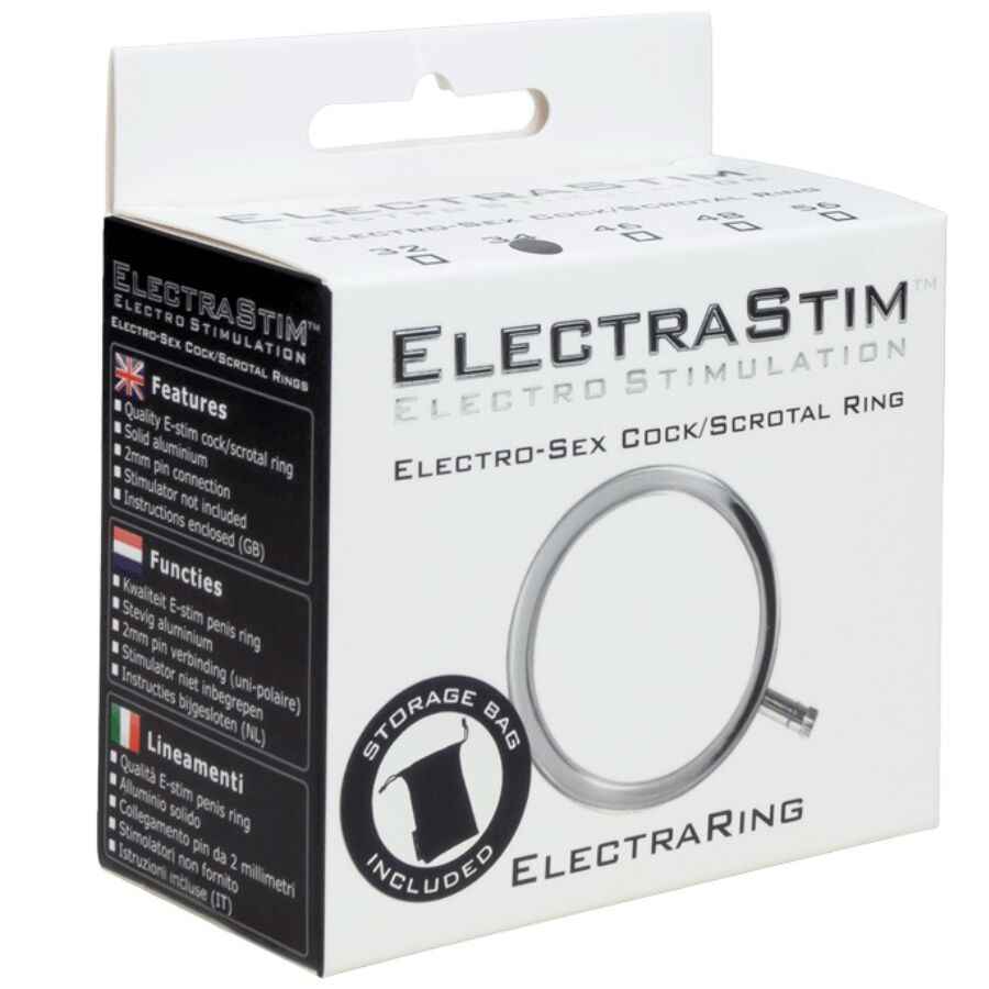 ELECTRASTIM - ANEL DE PÊNIS DE METAL ELECTRARINGS 32 MM