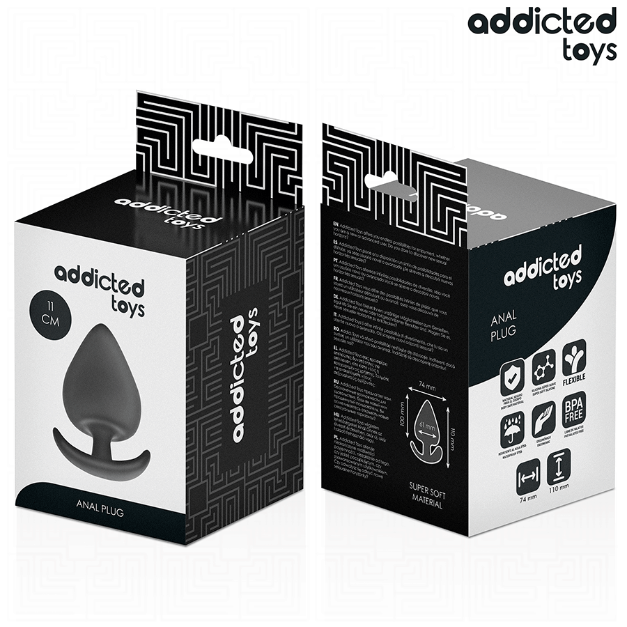 ADDICTED TOYS - PLUG ANAL TAMANHO XXL 11 CM