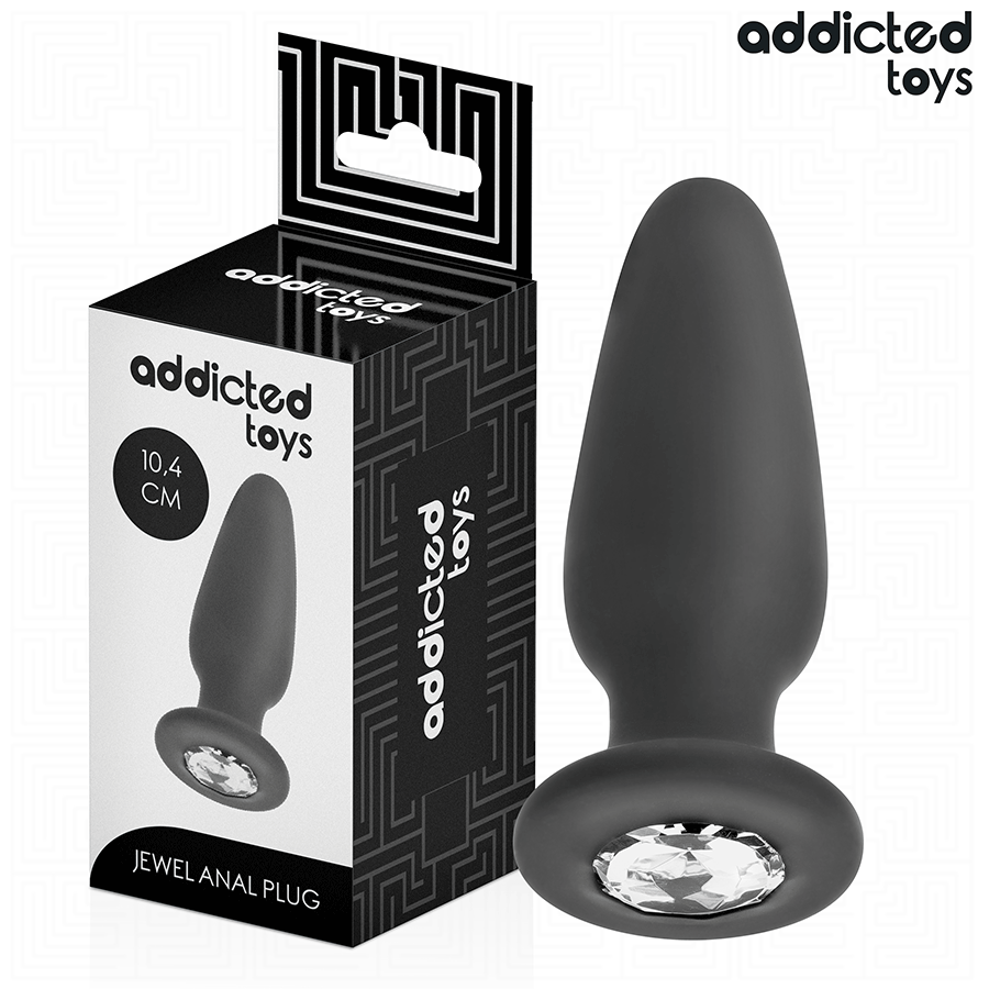 ADDICTED TOYS - ANAL PLUG WITH JEWEL SIZE M 10.4 CM