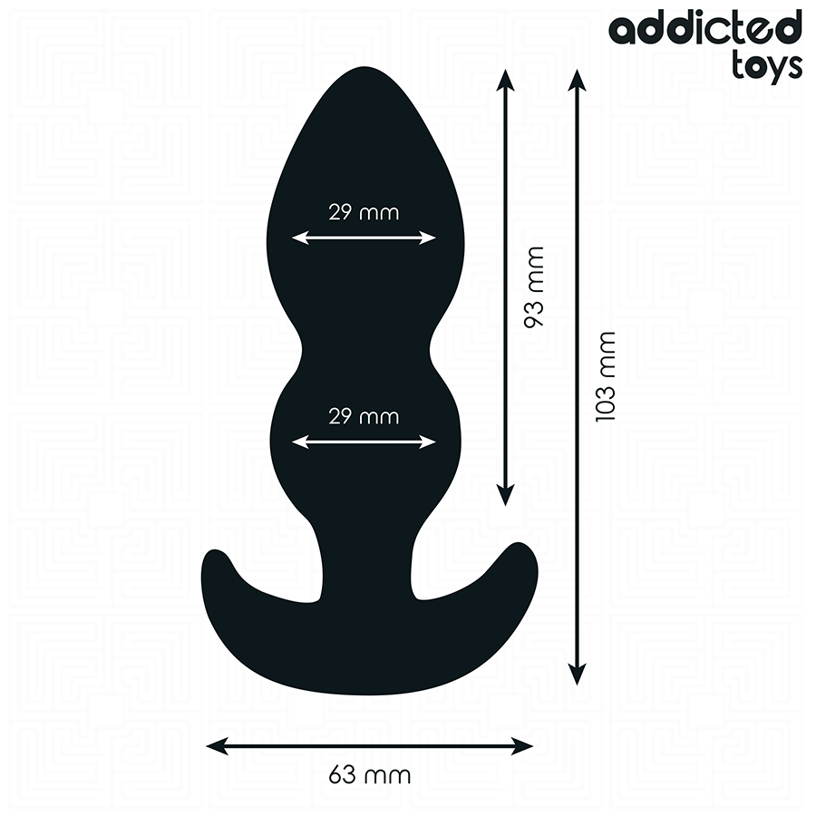 ADICTED TOYS - ENCHUFE ANAL TAMAÑO S 10,3 CM
