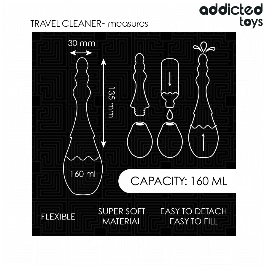 LIMPADOR DE VIAGEM EM SILICONE MODELO 4 - Sex Shop Sexy