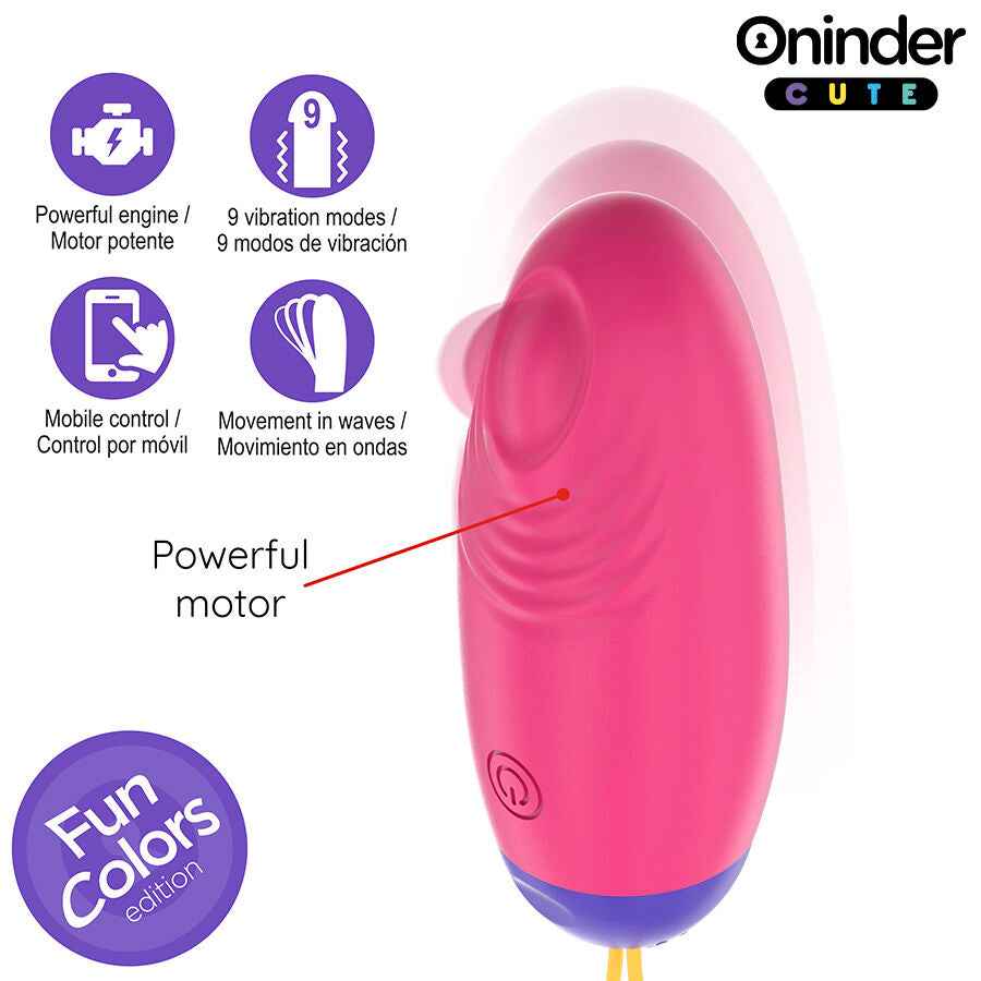 ONINDER CUTE - OVO DE SILICONE COM VIBRO-ONDAS E PRAZER DE AMOR - APLICATIVO MUNDIAL GRATUITO