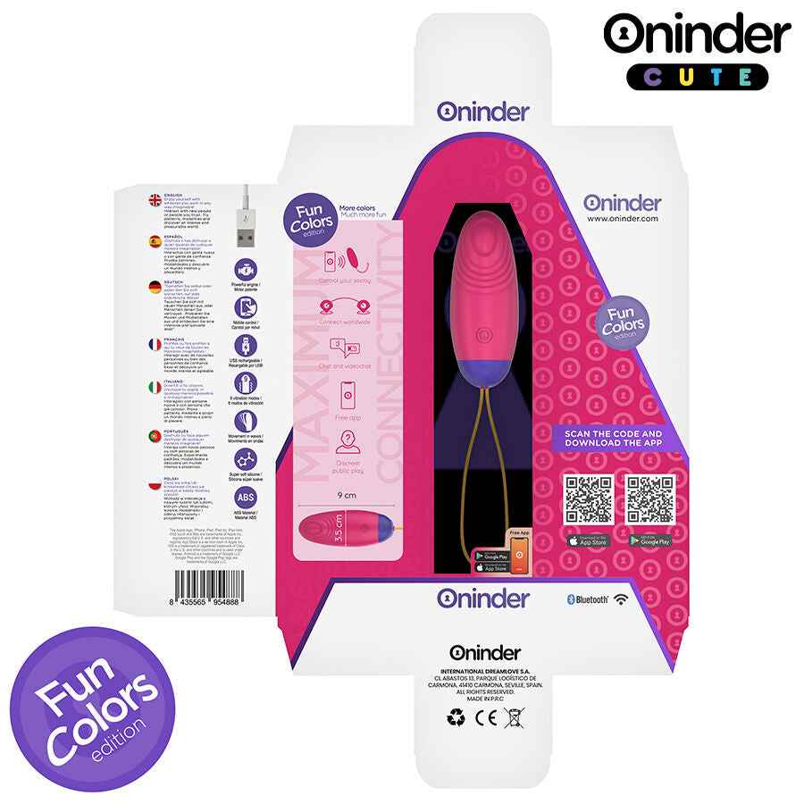 ONINDER CUTE - OVO DE SILICONE COM VIBRO-ONDAS E PRAZER DE AMOR - APLICATIVO MUNDIAL GRATUITO