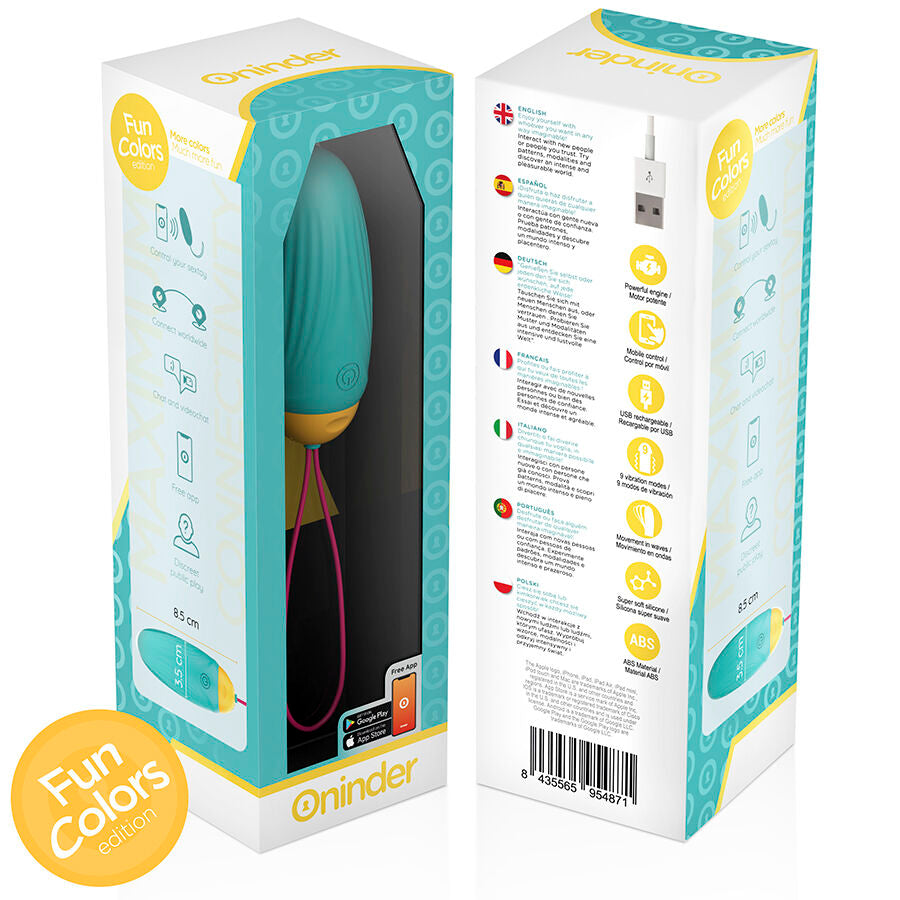 ONINDER CUTE - OVO DE SILICONE VIBRO-GIRATÓRIO LOVE PLEASURE - APLICATIVO MUNDIAL GRATUITO
