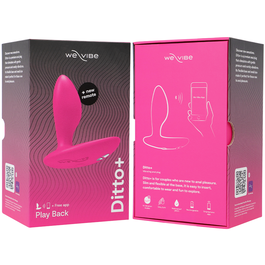 WE-VIBE - DITTO+ VIBRADOR ANAL PLUG PRETO
