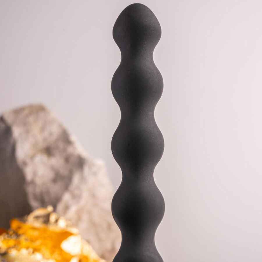 ROCKS-OFF - PETITE SENSATIONS PEARLS PLUG ANAL VIBRADOR PRETO