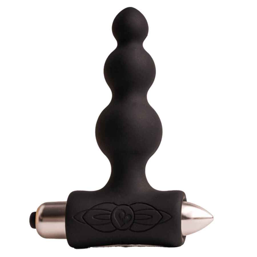 ROCKS-OFF - PETITE SENSATIONS BUBBLES PLUG ANAL VIBRADOR PRETO