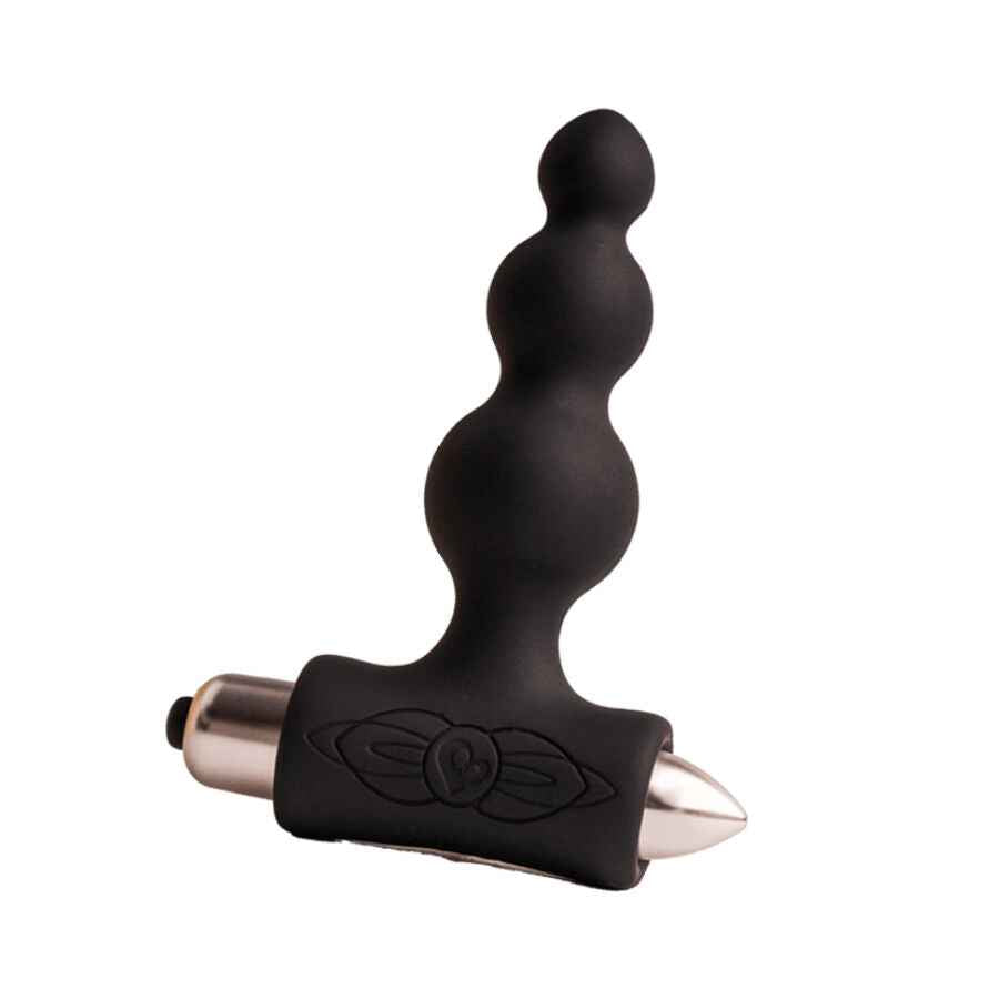 ROCKS-OFF - PETITE SENSATIONS BUBBLES PLUG ANAL VIBRADOR PRETO