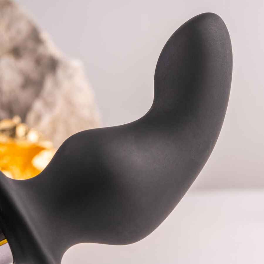 ROCKS-OFF - PLUG ANAL RO-ZEN RRO COM ANEL VIBRATÓRIO PARA PÊNIS PRETO