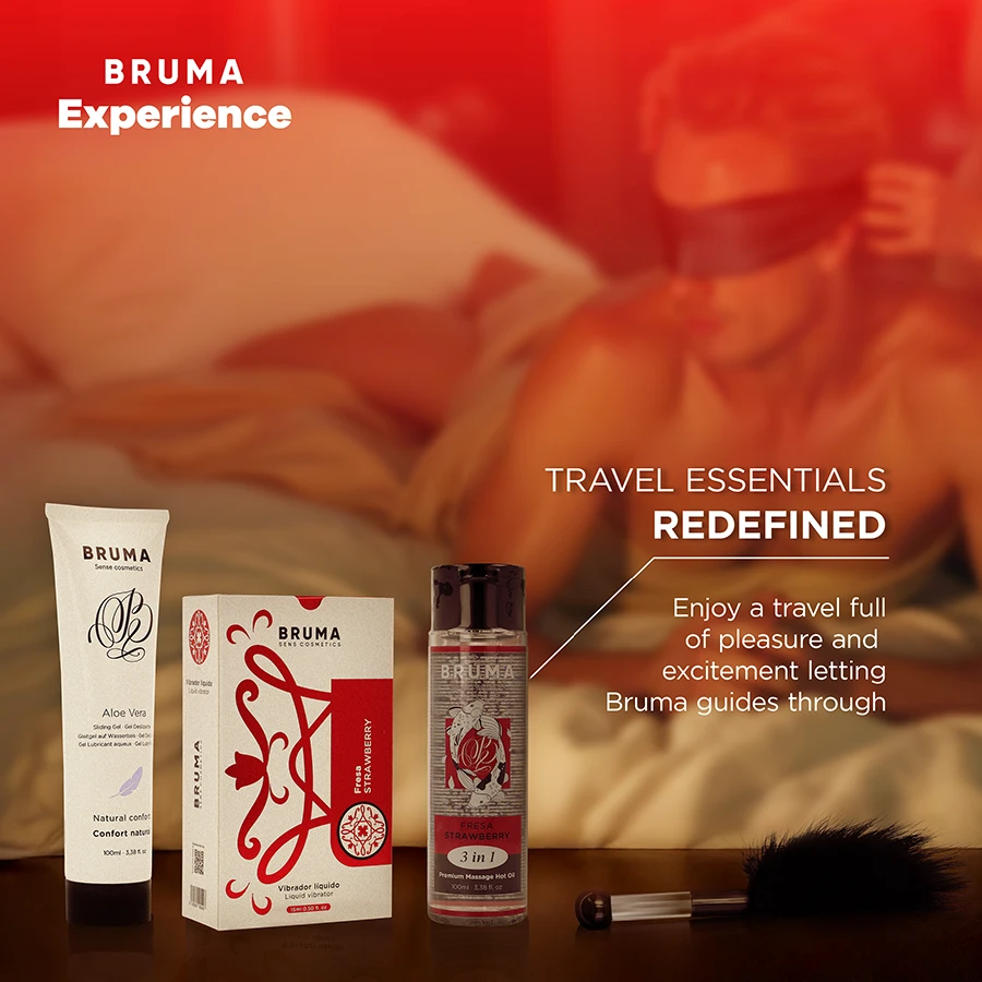 KIT TENTAÇÃO DOCE MORANGO VIBRO-ORGÁSMICA - Sex Shop Sexy
