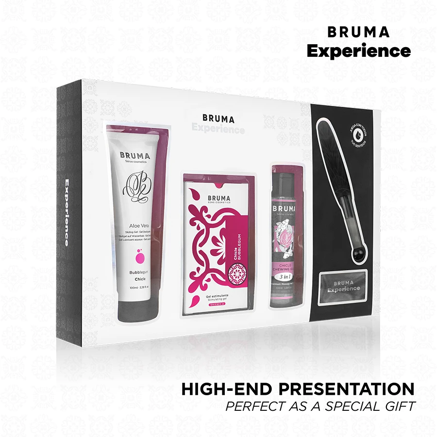 KIT TENTAÇÃO DOCE CHICLETE COM POTENCIADOR DE ORGASMOS - Sex Shop Sexy