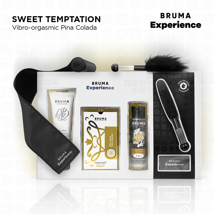 KIT TENTAÇÃO DOCE PIÑA COLADA VIBRO-ORGÁSMICA - Sex Shop Sexy