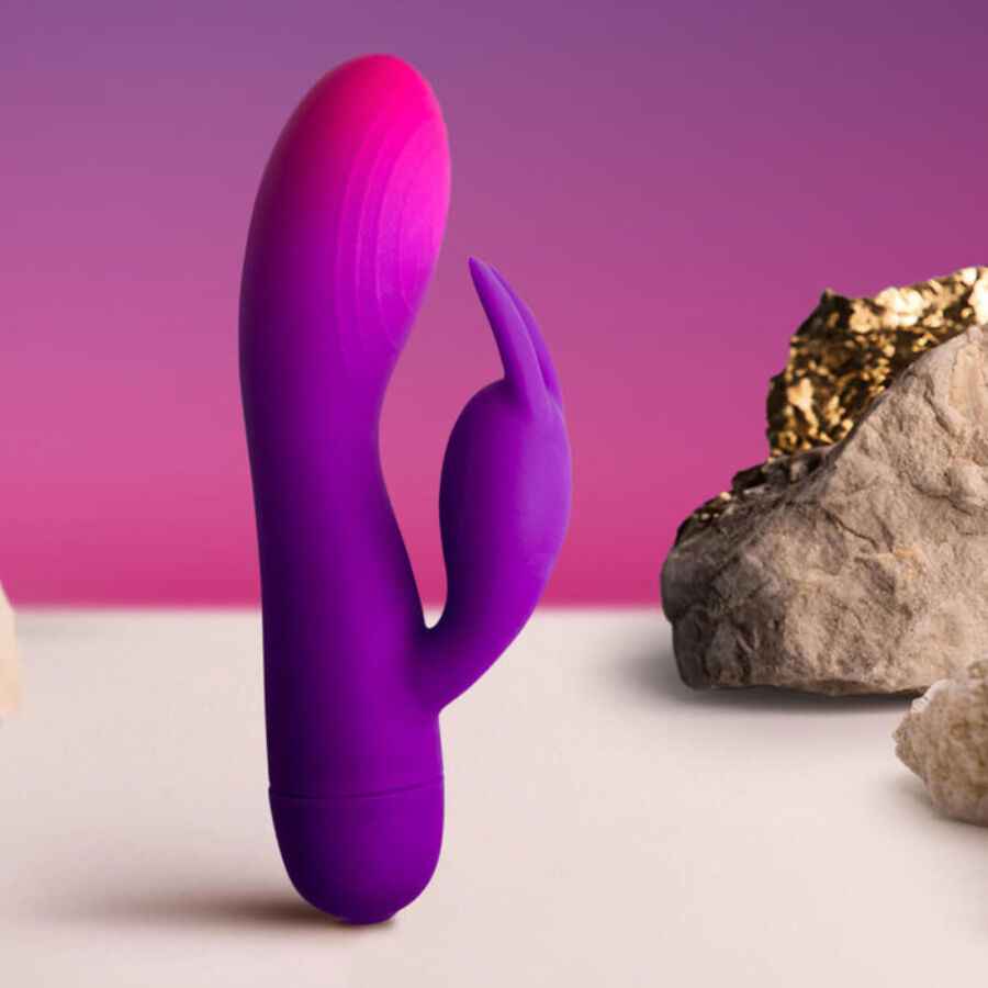 ROCKS-OFF - VIBRADOR GLO-GIRL PURPLE RABBIT