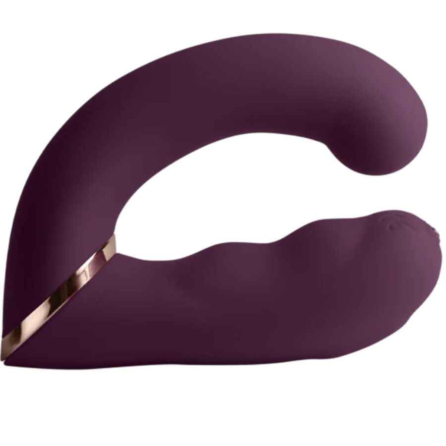 ROCKS-OFF - VIBRADOR DUPLO GEMINI ESTIMULADOR DE CLITÓRIS PONTO G ROXO