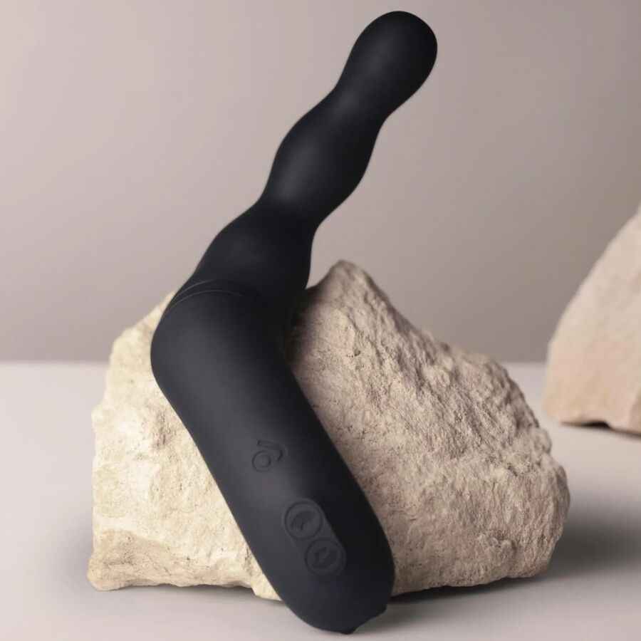 ROCKS-OFF - ADAPTADOR DE VIBRADOR ANAL E DE PRÓSTATA PRETO