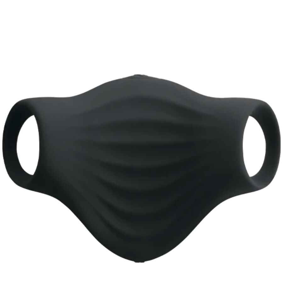 ROCKS-OFF - MASTURBADOR VIBRADOR FLEXÍVEL PALM BLACK