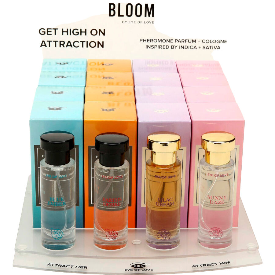 EYE OF LOVE - BLOOM EXPOSITOR 4X4 PERFUMES 30 ML