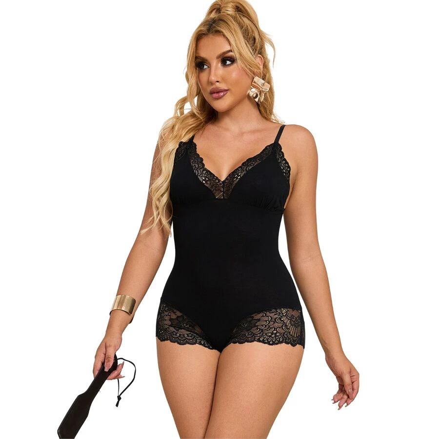TEDDY DETALHE RENDA FLORAL - Sex Shop Sexy