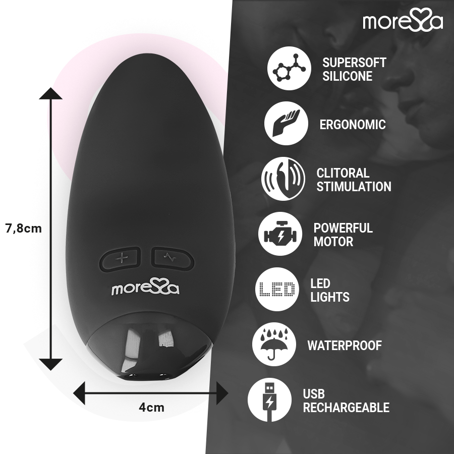 MORESSA - BLOSSOM PERSONAL MASSAGER BLACK