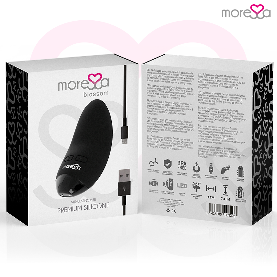 MORESSA - BLOSSOM PERSONAL MASSAGER BLACK