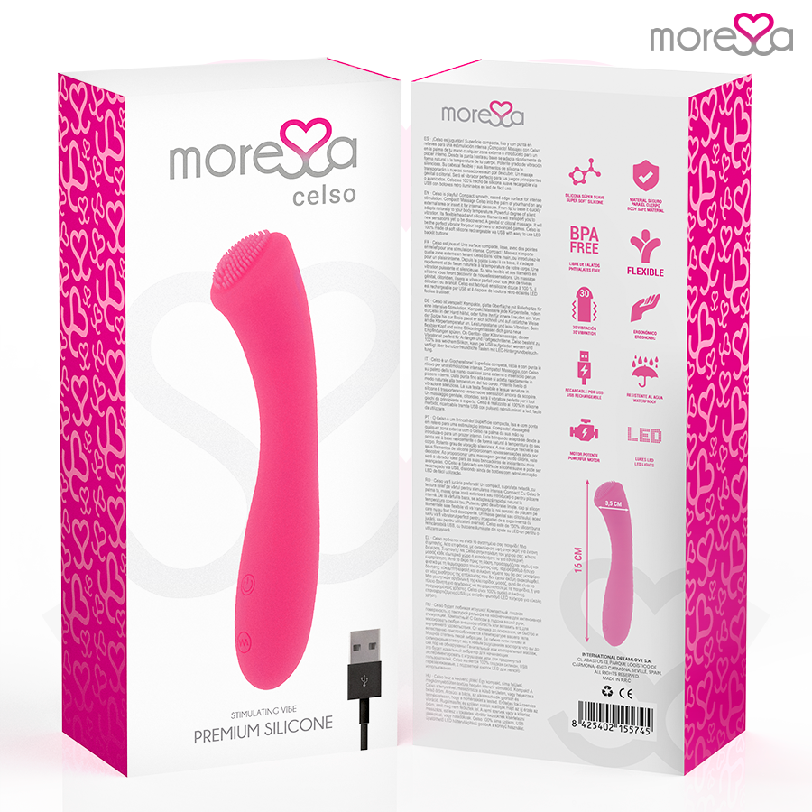 MORESSA - CELSO PREMIUM SILICONE RECARREGVEL