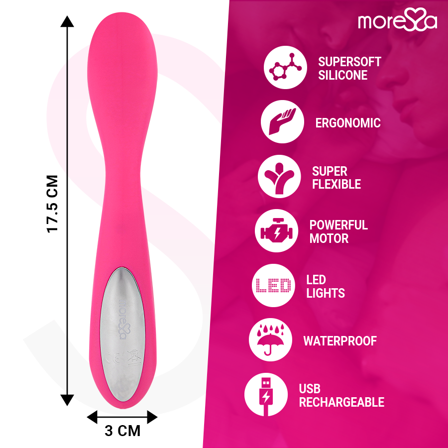 MORESSA - DRUSO PREMIUM SILICONE RECARREGVEL