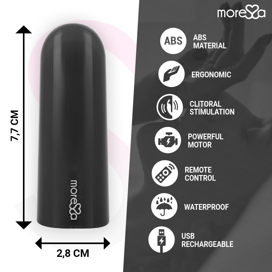 MORESSA - NIX POWERFUL MULTI-GAME VIBRATOR WITH BLACK REMOTE CONTROL