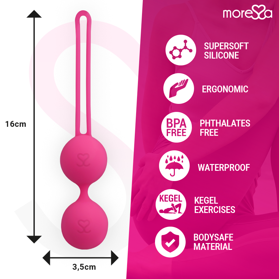 MORESSA - OSIAN DEUX SILICONE DE QUALITÉ SUPÉRIEURE ROSE
