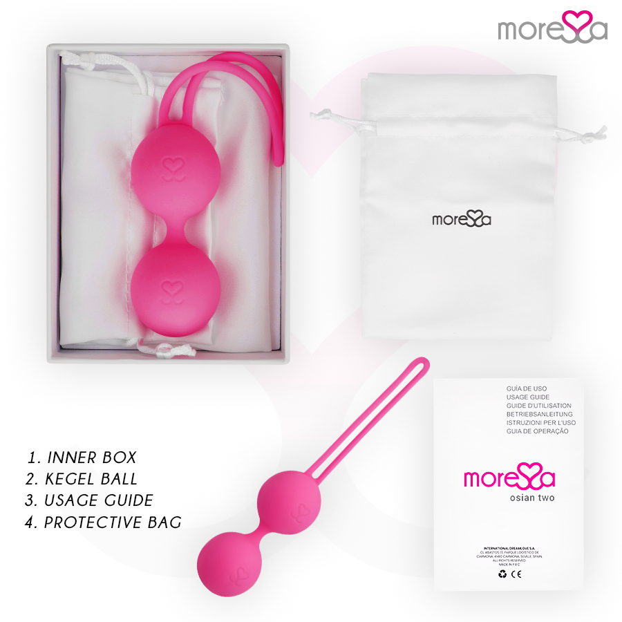 MORESSA - OSIAN DEUX SILICONE DE QUALITÉ SUPÉRIEURE ROSE