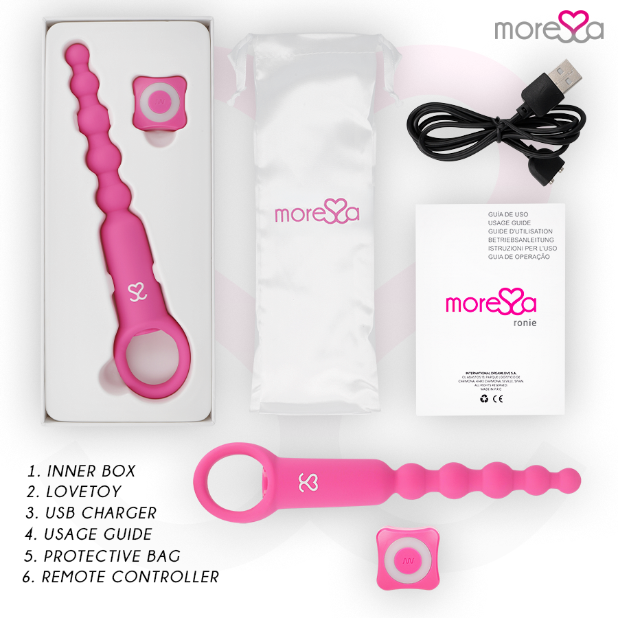 MORESSA - RONIE CONTROLE REMOTO PRAZER ANAL ROSA