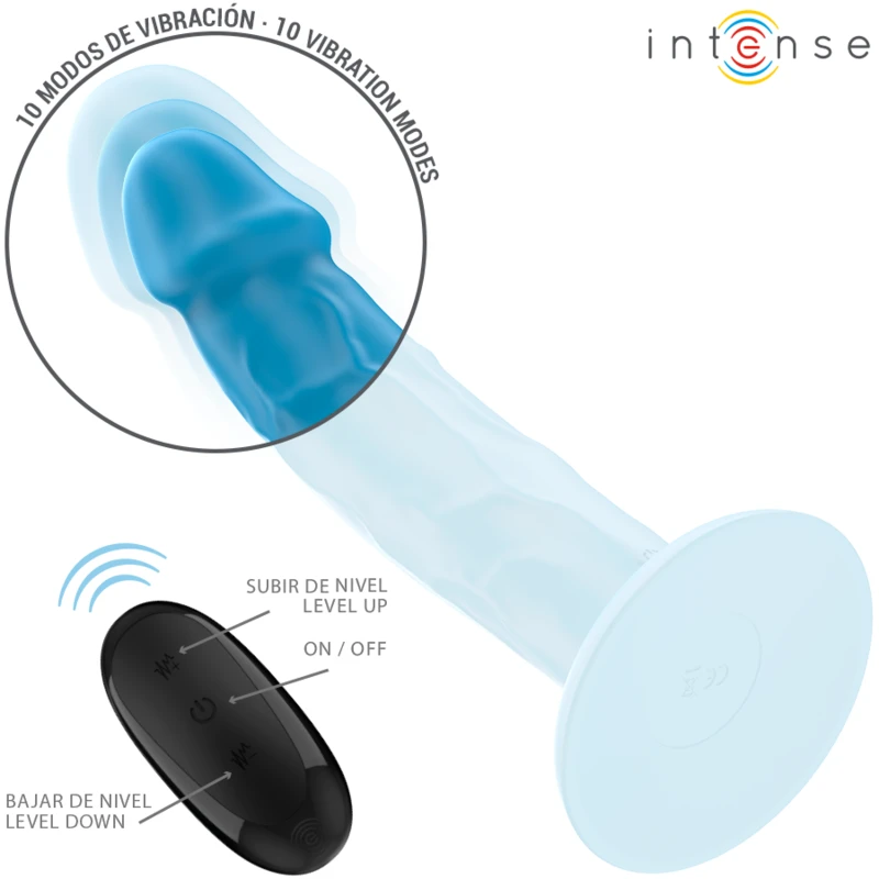 PHOEBE VIBRADOR REALÍSTICO 10 VIBRAÇÕES CONTROLE REMOTO - Sex Shop Sexy