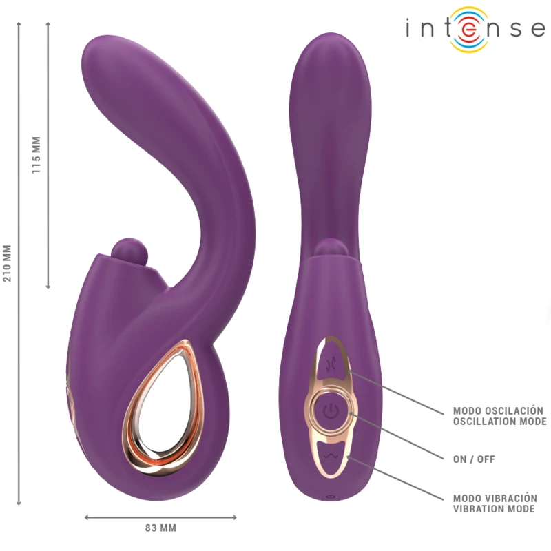 VIBRADOR PONTO G MULTIFUNÇÃO ESTIMULAÇÃO E EMPUJE E VIBRAÇÃO - Sex Shop Sexy