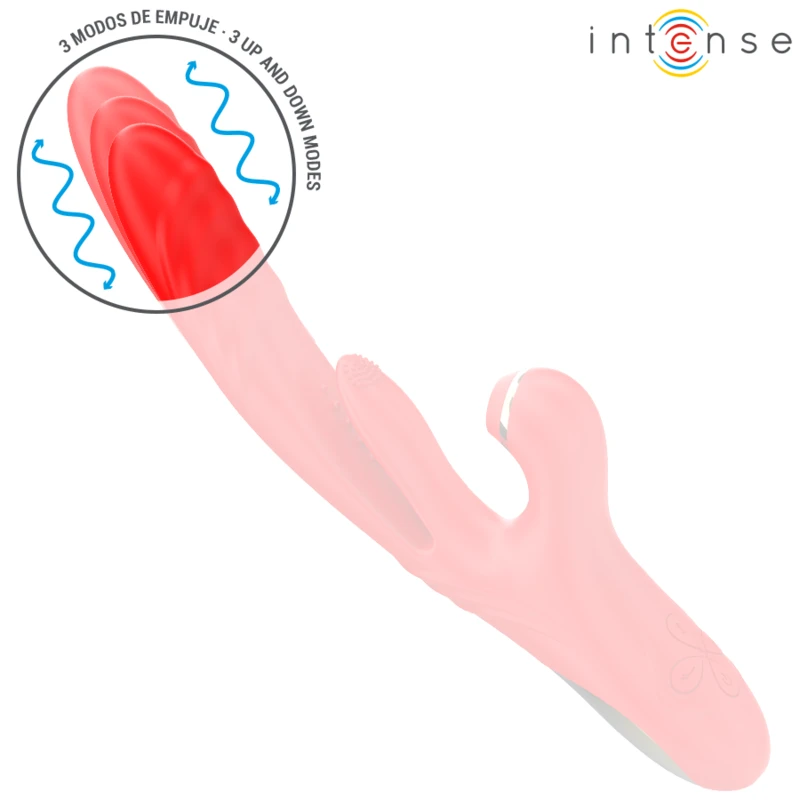 KAROL VIBRADOR MULTIFUNÇÃO EMPUJE E SUÇÃO E ESTIMULAÇÃO - Sex Shop Sexy