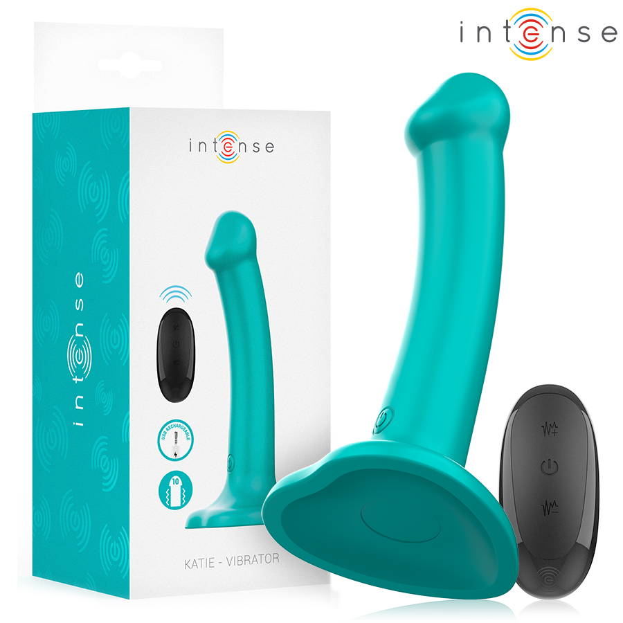 KATIE VIBRADOR COM VENTOSA 10 MODOS DE VIBRAÇÃO CONTROLE REMOTO - Sex Shop Sexy