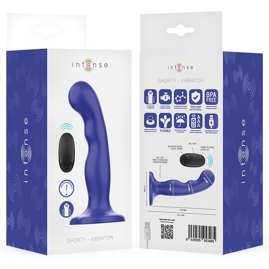 SHORTY VIBRADOR COM VENTOSA CONTROLO REMOTO - Sex Shop Sexy